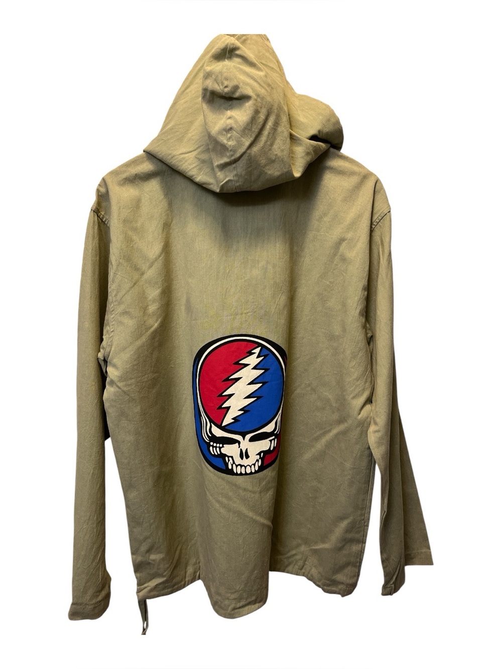 Gypsy Rose Khaki Grateful Dead hoodie pullover with SYF print on back—NWT